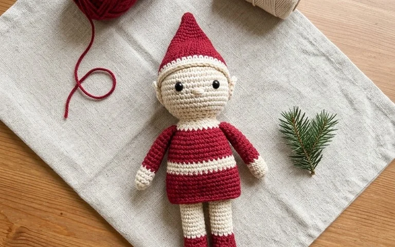 Christmas Crochet Elf Doll Amigurumi Patterns