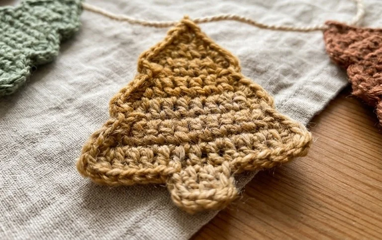 Quick Christmas Tree Garland Crochet Patterns - DIY Magazine