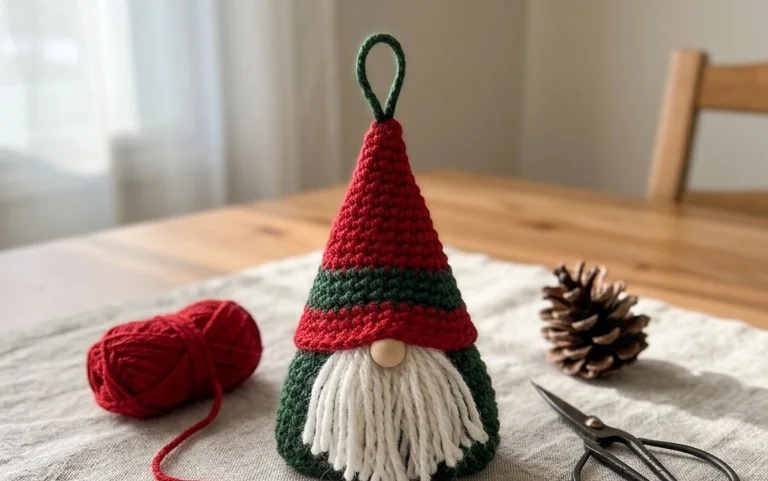 Crochet Christmas Gnome Decorations Pattern For The Holiday Season